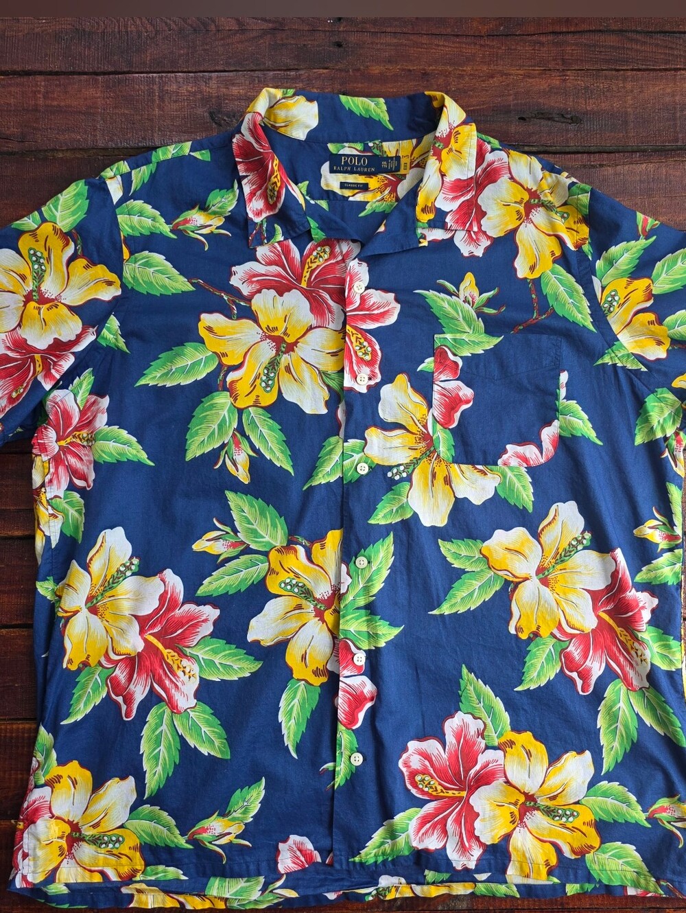 Polo Ralph Lauren Hawaiian Classic Fit Short Sleeve Men's Floral Shirt XXL